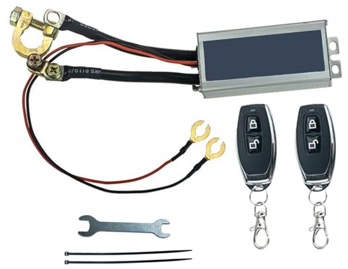 Batterifrånkopplingsbrytare - Smart vattentätt metallskydd, fjärrstyrd automatisk avstängningsenhet, verktyg för urkoppling | Sedan SUV RV ATV Van Båt Marine Travel Vehicle Safety Control