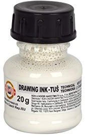 Koh-I-Noor 0141700102LP technische Zeichnungstinte 20g weiß