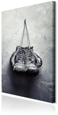 decomonkey Wandbilder Boxhandschuhe 40x60 cm 1 Teilig Leinwandbilder Sport | Strukturleinwand, Holzkeilrahmen, Bild auf Leinwand, Kunstdruck, Wanddeko, Wohnzimmer, Wanddekoration