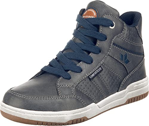 Lico Slade Pojke Höga sneakers, Grå/marinblå, 33 EU