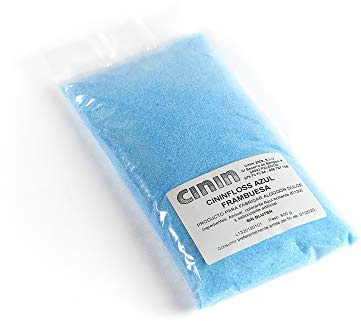 Cinin - Cininfloss blu lampone - zucchero colorato per zucchero filato (Colore blu - gusto lampone)