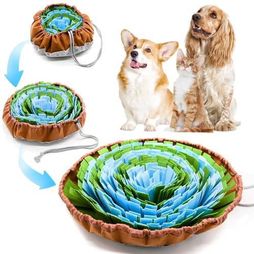 Hund Schnüffelteppich Schnüffelmatte, Schnüffelteppich für Hunde Wird für das Intelligenz und Geruchstraining des Hundes Verwendet, Beschäftigung, Schnüffelspielzeug