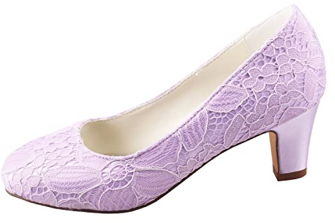 Emily Bridal Zapatos Nupciales Zapatos de tacón de Aguja con tacón de Aguja de satén de Seda para Mujer
