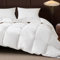 Bedsure Edredón de Plumas 220x240 de Invierno - Certificado Oeko-Tex, Cálido con 90% plumón y 10% Plumas, 1690g Relleno Grueso, Color Blanco