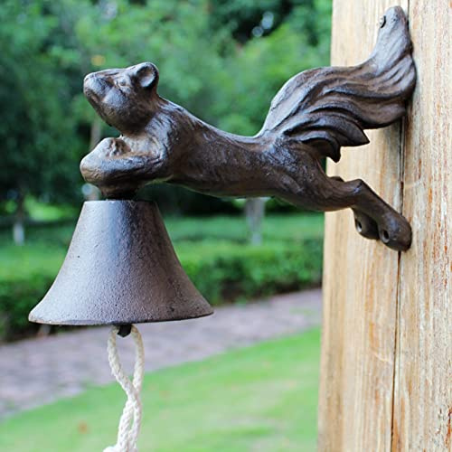 INKCOR Farmhouse Style Doorbells - Heavy Duty Ringing Doorbell for Front Door/Grocery/Cafe/Garden, Wall Mounted Shaking Service Bell