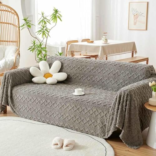 MTHGH Sofaüberwurf Decke Ecksofa L Form XXL Sofaüberwurf Samt rutschfest Decke Sofa Decken Für Sofa Sofadecke Couch Überwurf Thermo Sofadecke Tagesdecke Sofaüberwurf,H-180x260cm