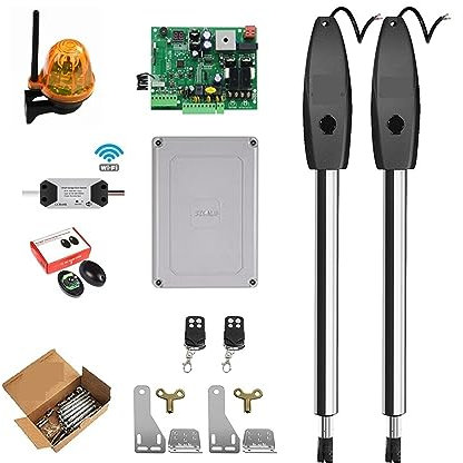 Kit di apertura per cancelli scorrevoli, 400KG Automatico A Due Bracci Elettrico Porta A Battente Apri del Cancello Operatore Motore Attuatore Più Vicino Battente Apri del Cancello for Il Controllo di