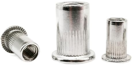 10/20 stücke M3-M12 Aluminium Flachkopf Metrisches Gewinde Blindnietmutter Einsatz Rivnut Nutsert for Bolzenschraube C (Size : 20pcs M8)