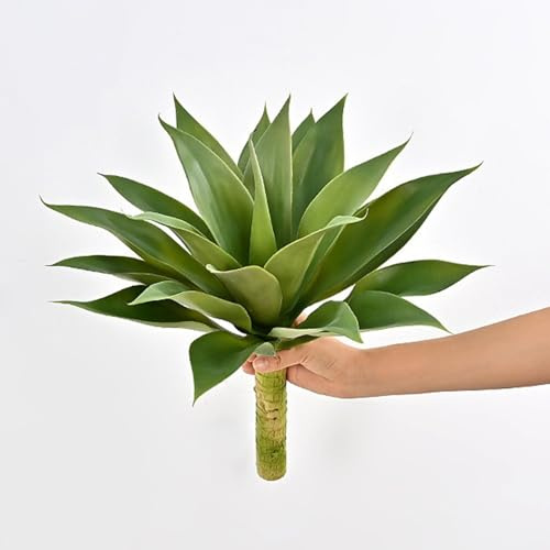 Plcnn 25.6in Artificial Agave Plant Artificial Plants Faux Agave Succulent Plant Fake Agave Plant for Indoor Outdoor Decor, Housewarming Gift(#2)