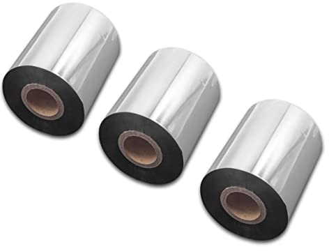 vhbw 3x Ruban transfert thermique compatible avec TSC TTP-247, TTP-246M Pro imprimante d'étiquette résistante 80mmx300m résine/cire