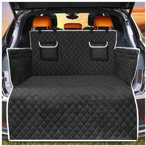 ZXBL Kofferraumschutz Hund,für Ford Fiesta Fusion Escort Focus Mondeo KUGA Ecosport,Universale Auto Schutzmatte für Hunde,mit Seitenschwellerschutz
