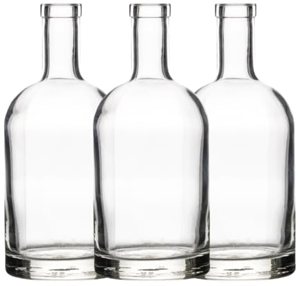Empty 700ml glass Spirit Bottles | Gin, Vodka & whiskey Bottle | perfect for Alcohol, Spirits, Liquor | J&b (6)