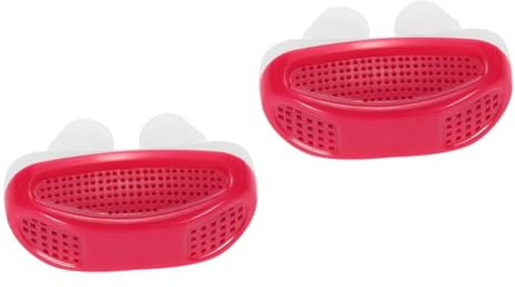 Beaupretty 2 Piezas 2 1 dispositivo nasal Congestión nasal Estuche para guardar dejar de roncar dispositivos ayudas para roncar dejar de roncar ayudas dispositivo para roncar rojo
