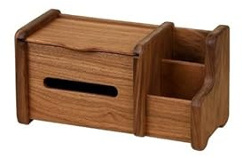 DIANXI Tissue-Box-Halter Taschentuchbox aus Holz, Massivholz, for Wohnzimmer, multifunktional, chinesischer Retro-Walnussbaum, kreative Taschentuchbox for den Schreibtisch Taschentuchspenderbox