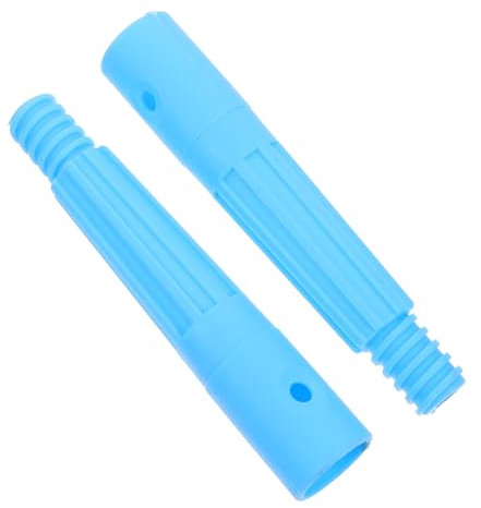 Alipis 2pcs Plastic Threaded Tips for Broom Handle Connector Replacement Tips for Telescopic and Extension Poles Suitable for Household Cleaning Tools