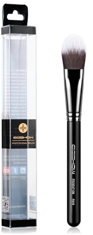 EIGSHOW Pinceau Fond de Teint Langue Pinceau Cosmétique Pinceau kabuki Outil de Maquillage Pour Fond de Teint BB Cream Powder Cream Noir (F615)