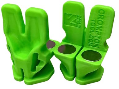 Crompton Corner Blocks for String Line, Magnetic line Blocks for Line Pins - Pack of 2 - Bricklaying Tools for Bricklayers Made by a Bricky.