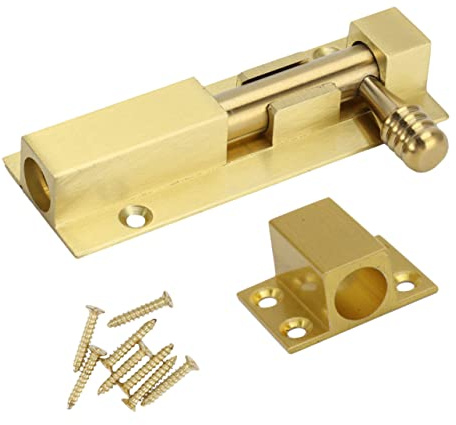 jojofuny Targette Coulissante Prolongée Alliage Aluminium Verrou Anti-vol Robuste Pour Porte Et Fenêtre Sécurité Renforcée Pour Porte Entrée