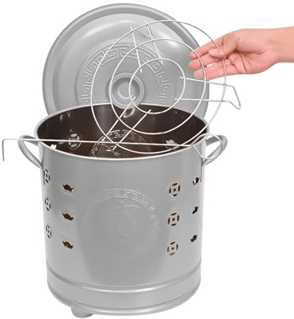 Brenntonne Für Papier - Metall Feuerkorb Mit Deckel - Gartenfeuer Für Abfall Hinterhof Terrasse Gartenzubehör | Zum Camping