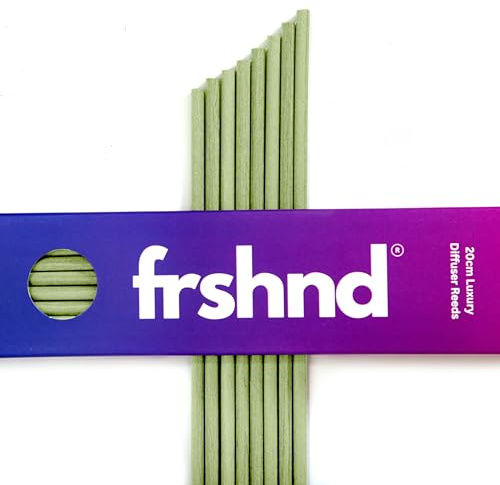 Premium Fibre Reed Diffuser Sticks | 5mm x 20cm Reed Sticks In Multiple Colours | Packs of 5 & 25 Available (5, Olive)
