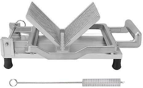 Cortador de queso manual de acero inoxidable, rebanador de pan y sándwiches de mano con base antideslizante, líneas de escala precisas para uso en la cocina del hogar (20mm)