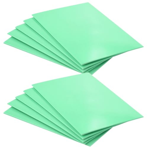 MAGICLULU Paño para Limpiar Joyas de Plata Doble Capa, Material de Microfibra Fina y Práctico, Paquete de 10 Piezas Verde Adecuado para Cuidado Delicado de Superficies
