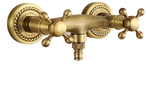 Messing Wandmontage Mischbatterie Wasserhahn Bad Dusche Wasserhahn Ventil Kontrollschalter Badezimmer Wasserhahn Vintage