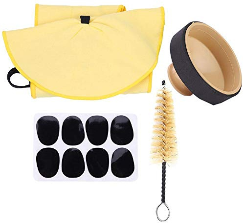 Saxophon Pflege, 4-in-1 Wartungswerkzeug für Reinigung, Saxophon Reinigungsset mit Mute Pads Säuger Bürstenreinigungstuch, for Musiker Studenten Amateure bei Proben Auftritten Alltagspflege