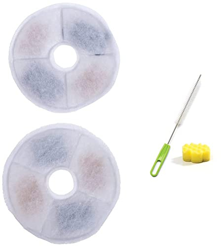 Catit Genuine Fountain Filters for 3L Fountain - Fresh & Clear, Pack of 2 & Cleaning Set