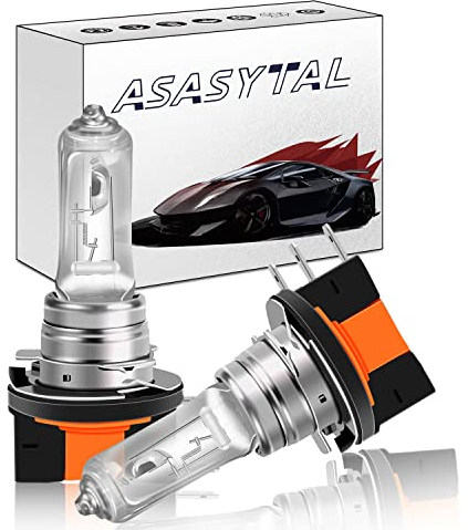 Asasytal H15 Halogen Scheinwerferlampen, 12V 15/55W Tagfahrlicht,3000K Fern-/Abblendlicht-Ampel als OEM-Gelbfarbe für Auto Halogen Scheinwerfer Ersatz, 2 Lampen