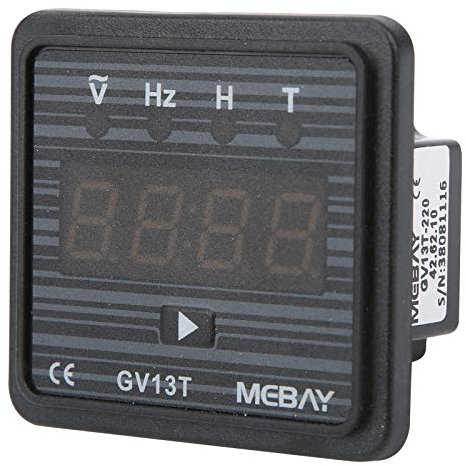 Generator Digital Voltmeter, MultiFunctional AC Digital Display Meter Industrial Control Components for Measuring and Displaying Generator Voltage Frequency and Running Time(AC220V)