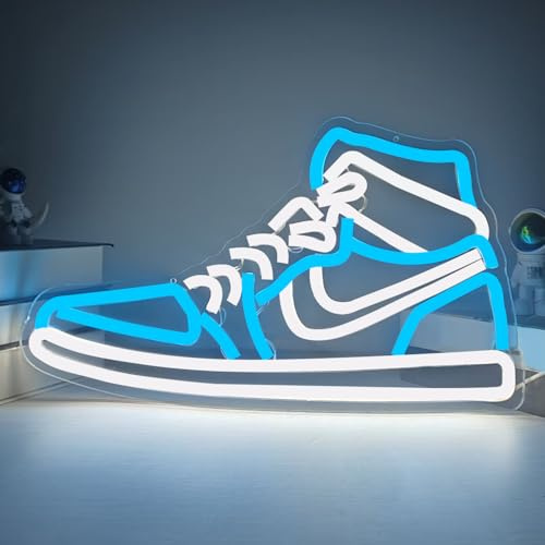 JianJung Sneaker-Neonschild, Sportschuh, Neonschilder für die Wand, dimmbar, LED-Neonlichter für Schlafzimmer, Männerhöhle, Zuhause, Party, Neon-Bar-Schild, Schuhe, leuchtende Schilder, Wanddekoration