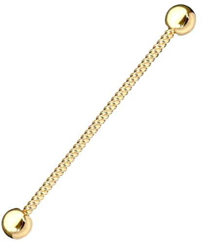 Taffstyle Industrial Ohr Piercing Langhantel Barbell geriffelt