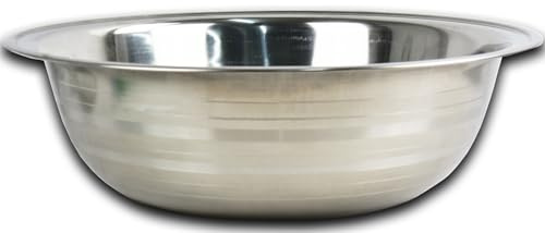 Sterling Ventures Deep Mixing Bowl Stainless Steeel for Baking Food Salad Cooking Prep Snack Sauce Dishes Mirror Polishing Bowl Dishwasher Fridge Safe (50CM)