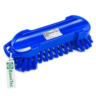 Profi Hygienebürste Blau 20cm Handbürste Reinigungsbürste Hygiene Bürste | Waschbürste, Lebensmittelbereich HACCP, Gastronomie, PBT Kunststoffbürste