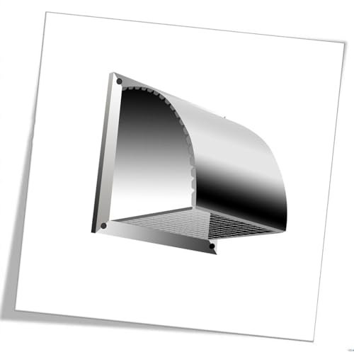 HCZION Stort Ventilator Ventilationslock för ytterväggar, Extern frånluftsfläkt Rostfritt stål Luftventil Torkhuv, 4 6 8 10 Ventilationsuttag (Size : 600mm/24in)
