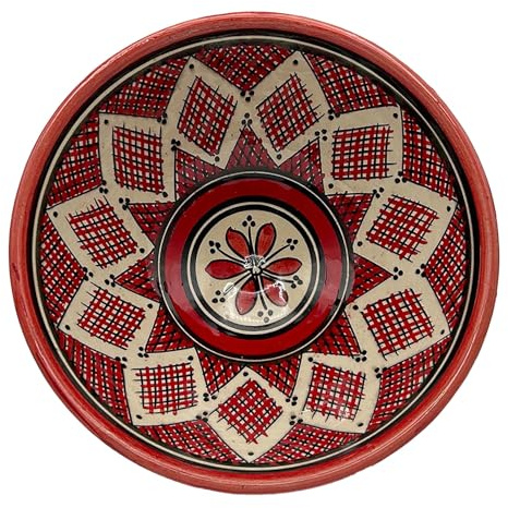 Generico Ciotola in Ceramica Terracotta Marocchina di Safi Diam. 20cm - Eleganza e Versatilità per la Tua Tavola Etnica 1804241025