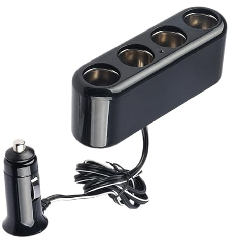 Adaptador de cargador de coche,Adaptador de carga de coche | Adaptador de 4 vías multienchufe,Adaptador de 4 enchufes para coche, adaptador de corriente para teléfono, adaptador Triple de 12V, adaptad