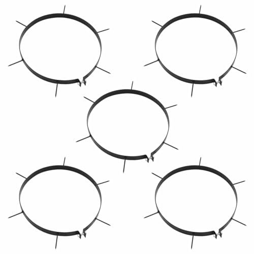 Bulliing Morsetti per Arieggiatore Prato 5pz con Punte Ø 30 cm Ferro,Morsetti per Arieggiatore Prato,Attrezzatura motorizzata per Esterni,Aeratori e depagliatori per Prati