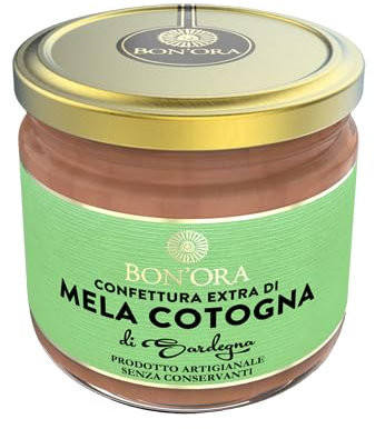 Set 3 Vasetti Confettura 210 gr. - Confettura extra Mela Cotogna gr 210 – Bon’Ora Prodotti Di Sardegna