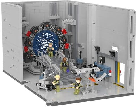 BlueBrixx Pro 106842 – Stargate Gate Room aus Klemmbausteinen mit 2430 Bauelementen