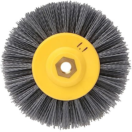 HAWILLOSCH Brosse De Polissage Abrasif 120 En Fils Métalliques Plats – Roue De Polissage Pour Outils Rotatifs, Élimination D'oxydes Et Poussières, Outil De Meulage Pour Perceuse Électrique
