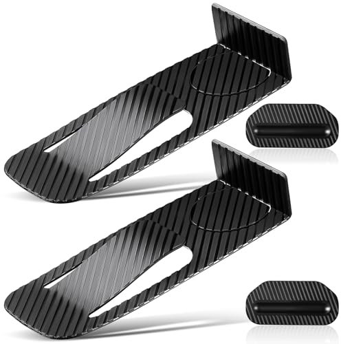 Namalu 2 Stück Türstopper Fußbetätigte Türstopper Boden Schwarz Türfeststeller Türdämpfer Langlebig Drehbar Türstopper zum Reinigen des Bodens Türstopper für Die Küche Montieren Depot