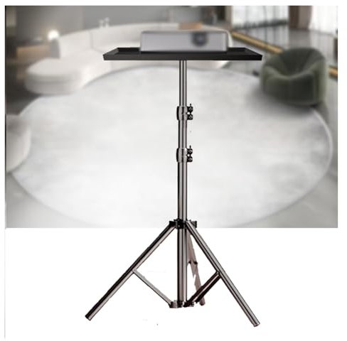 Support de projecteur portable avec plateau pour bureau/studio/école Hauteur réglable sur trépied Étagère de sol pour conférences et présentations (56 - 210 cm)