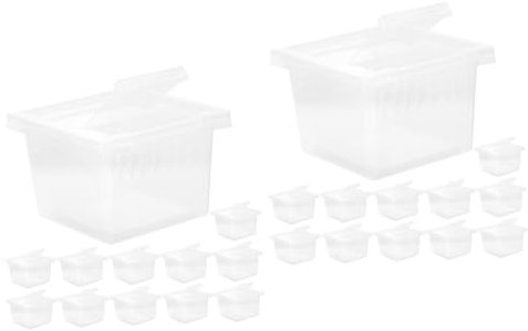 MERRYHAPY 24stücke Transparente Futterbox Für Reptilien Belüfteter Käfig Für Schlangen Spinnen Und Kleine Haustiere Für Transport Und Fütterung