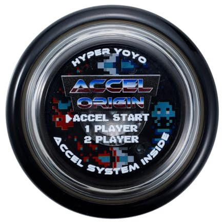 Hyper Accel Yo-Yo – Gaming Black Edition – High-Speed Trick Yoyo for Kids & Beginners – Stunt Yo Yo with Accel System – Professional Yoyos for Fun Tricks BANDAI