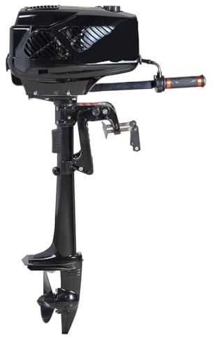 JRKZRAML Hangkai 2-Stroke 3.6HP Outboard Motor Compatible with Marine Engine Compatible with Various Boats Factory Price Promotion