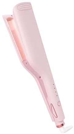 Rizador Crimper Para Mujer,Herramienta de Ondulación de Cabello para Mujer - Barra De 25mm Con Temperatura Ajustable Para Viajes Hogar Bodas Playa Eventos