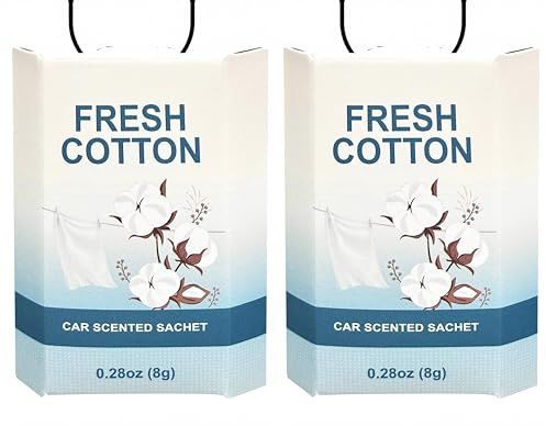 ZINQATUN Car Air Freshener for Women – 2 PCS Cotton Scent Hanging Sachet – Long-Lasting Air Freshener Car Accessory – Up to 90 Days – Essential Oil Vermiculite，Natural Fragrance