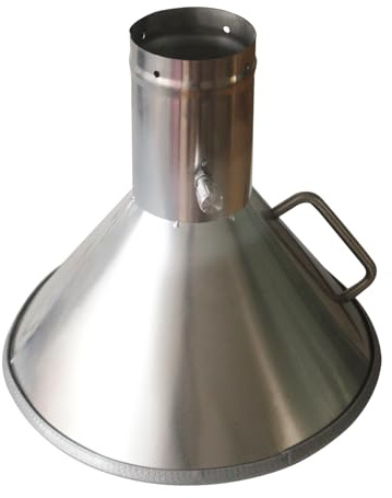 Cappa aspirazione fumi saldatura inox per braccio aspiratori per cucina industriale impianto aspirazione centralizzata officina aspiratore fumi saldatura portatile (400x200mm Acciaio inossidabile 201)